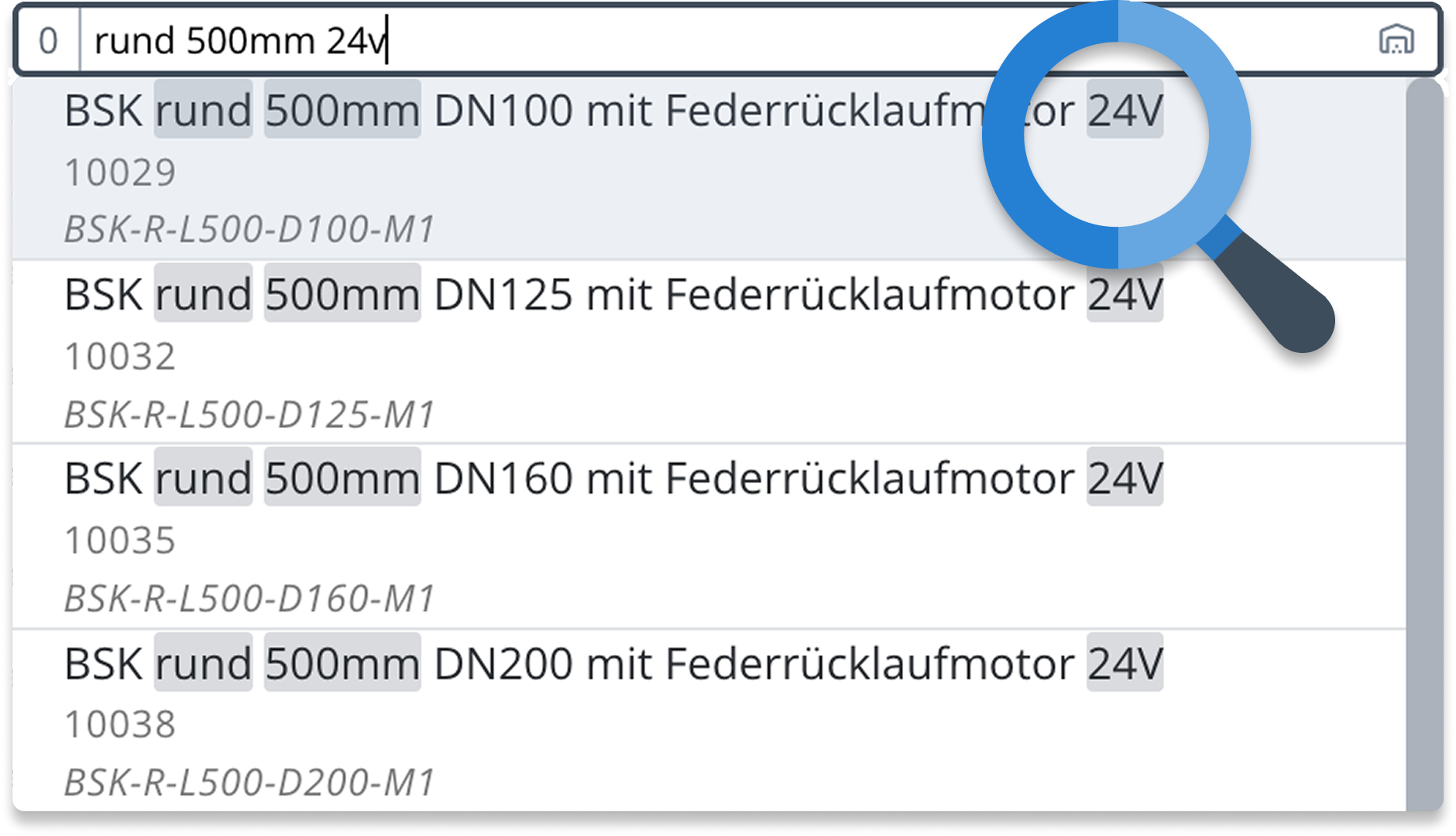 Echtzeit-Produktsuche